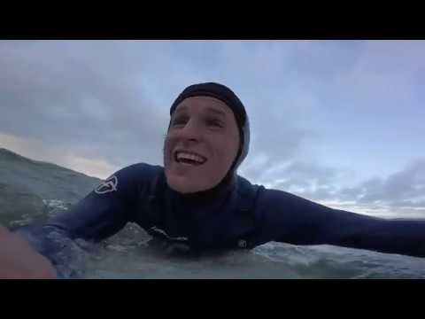 FayDay - Episode 79 - SCARY Solo NorEaster Surf (POLICE CALLED)