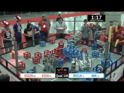 2015 VRC Sci Q145 - 4322A 472A vs 9551A 40K - 28 to 72 - VEX Worlds 2015 - Science Division