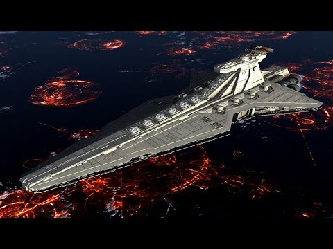 Imperial Servator vs Venator Star Destroyer - Empire at War Remake NPC Battle