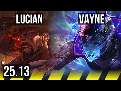 LUCIAN & Milio vs VAYNE & Alistar (ADC) | 70k DMG, 17/3/14, Godlike | KR Master | 25.13