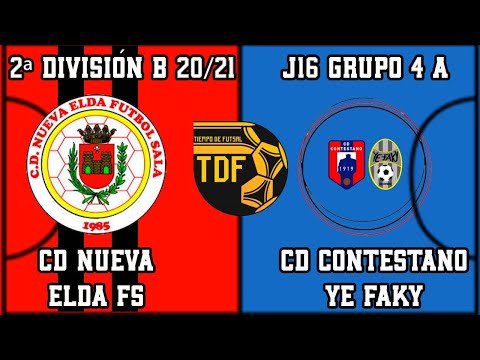 SEGUNDA DIVISIÓN B J16, GRUPO 4A (2020/2021). CD Nueva Elda FS vs CD Contestano Ye Faky