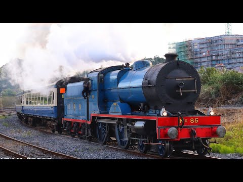 Steam Loco Number 85 Merlin at Glasnevin Cemetery  Heuston Station P.10 on the Marble City Railtour.