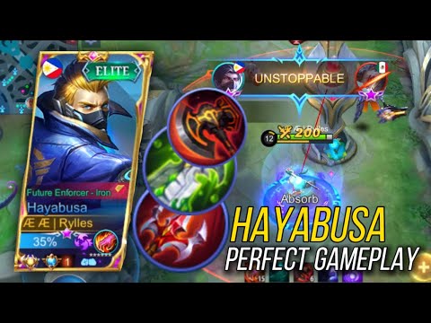 AE RYLLES SUPREME #1 HAYABUSA GAMEPLAY | MOBILE LEGENDS