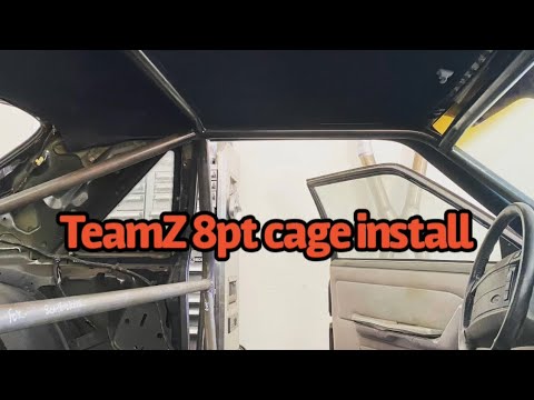 TeamZ 8pt Roll cage install on the coyote swapped Fox