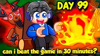 Can I BEAT 99 Nights in the Forest in ONLY 30 MINUTES?? *CHALLENGE*