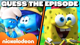 Play Guess the Episode with SpongeBob & The Smurfs for 60 Minutes! | Nicktoons