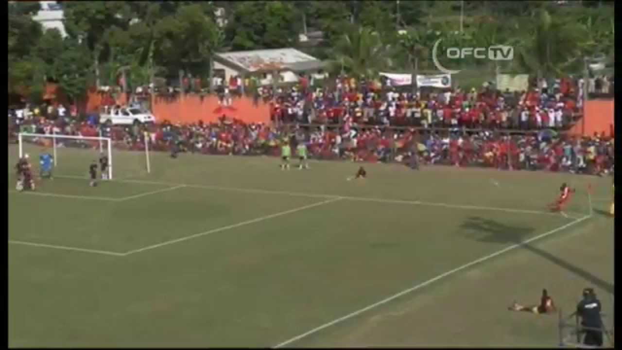 2014 OFC Champions League - Final 1st Leg - Amicale FC vs Auckland City FC Highlights