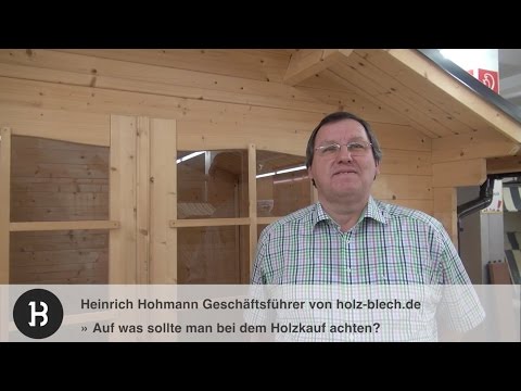 Worauf sollte man beim Holzkauf für ein Gartenhaus achten? | holz-blech.de
