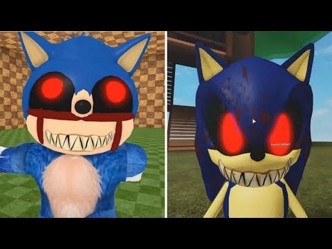 NEW SONIC EXE MOVIE vs  SONIC V2 EXE JUMPSCARE    SONIC NEW UPDATE