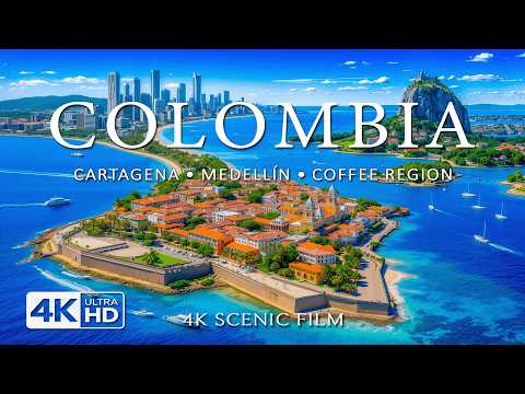 [4K] Colombia 2026 🇨🇴 Scenic Caribbean Coast & Vibrant Landscapes Aerial Views | Azure Escape 4K