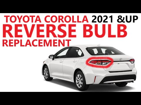 REVERSE LIGHT BULBS Replacement on TOYOTA COROLLA  2021 2022 2023 2024 2025 2026