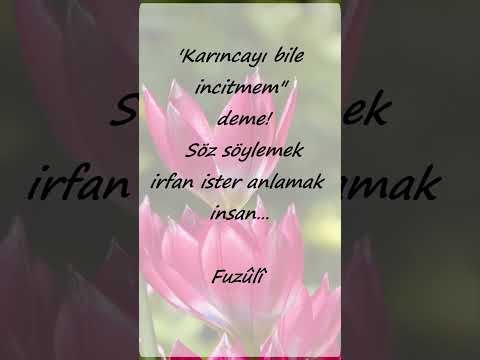 Anlamlı Sözler 21 #fuzûlî