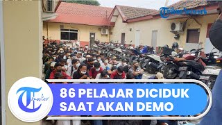 Polres Metro Tangerang Kota Tangkap 86 Pelajar yang hendak Ikut Aksi Demo di Jakarta