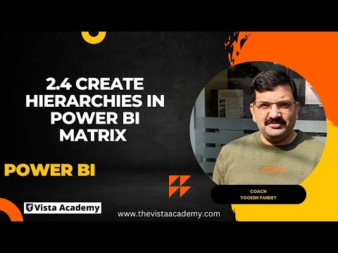 2.4 Create Hierarchies in Power BI Matrix