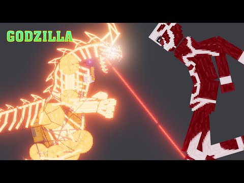 GODZILLA ( YTH'LEN THE DESTROYER ) vs Attack on Titan - People Playground 1.22