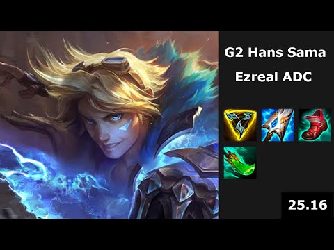 G2 Hans Sama (Ezreal) vs Jhin- EUW Challenger - Patch 25.16