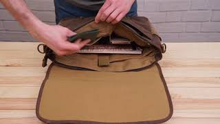 Сумка-портфель на плече 20116 Vintage коричневий