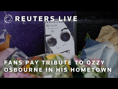 LIVE: Fans mourn Ozzy Osbourne in Birmingham, England