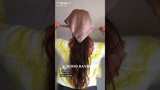 My 3 favorite ways to wear Silk hair bandanas! #hairstyles