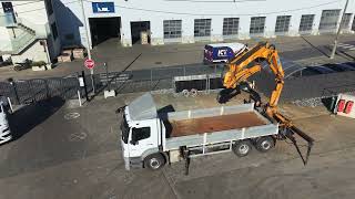 شاحنة مسطحة Mercedes-Benz AXOR 2529 L - EFFER 250/4S+JIB | صورة 5 - Autoline
