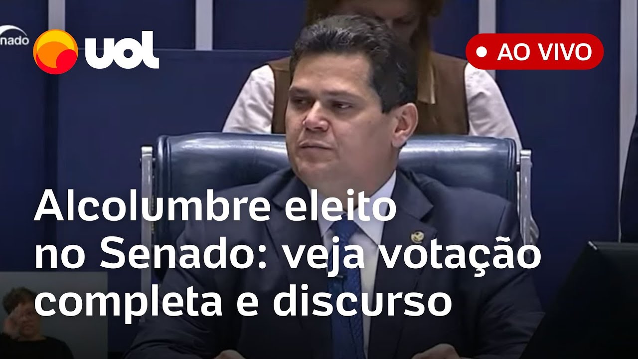 Senado faz eleição ao vivo para eleger presidente que substituirá Pacheco; Alcolumbre é favorito