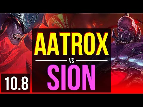 AATROX vs SION (TOP) | 4 early solo kills | EUW Challenger | v10.8