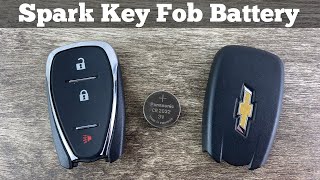 2016 - 2022 Chevy Spark Remote Key Fob Battery Replacement - How To Change Remove Replace Batteries