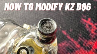 Video thumbnail for How to Modify your KZ DQ6 with Hi-density Foam to tame the treble by ian fann