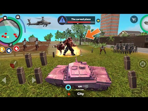 Rope Hero: Vice Town (Pink Tank Destroy Zombies Boss) Iron Tank Crush Zombies - Android Gameplay HD