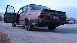 1988 BMW 528e e28 straight pipe exhaust