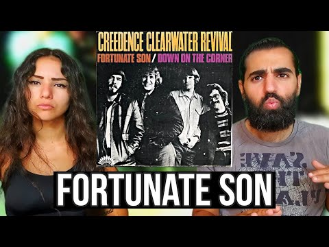 We react to Creedence Clearwater Revival - Fortunate Son (Official Music Video)