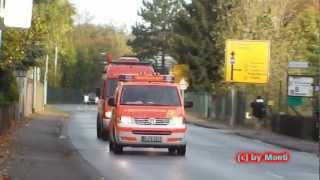 preview picture of video 'ELW 1 + ELW 2 + KRAD Feuerwehr Hannover in Nienburg (Weser) (HD)'