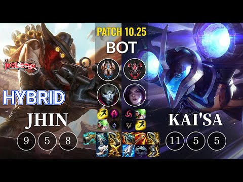 KT HyBriD Jhin vs Kai'Sa Bot - KR Patch 10.25