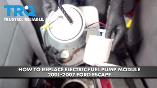 How to Replace Electric Fuel Pump Module 2001-2007 Ford Escape