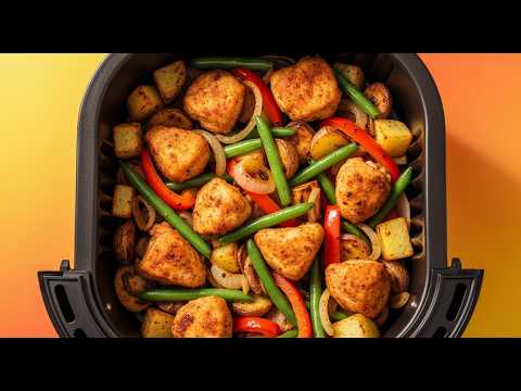 Air Fryer One-Pot: Healthy Twist on Chicken, Potatoes, Green Beans, Air Fryer Chicken Recipes