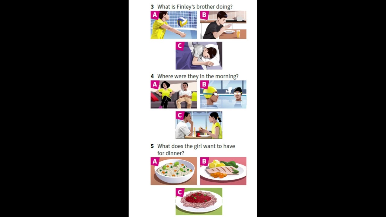 Prepare grade 7 students book audio page 35,track 38, exercise 1