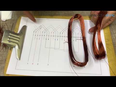 How to make electric motor coils manually