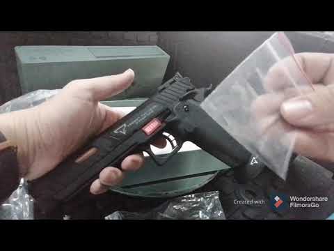 UNBOXING!!! Emg john wick 3 sti tti 2011 tarantactical combatmaster gas blow back pistol (airsoft)