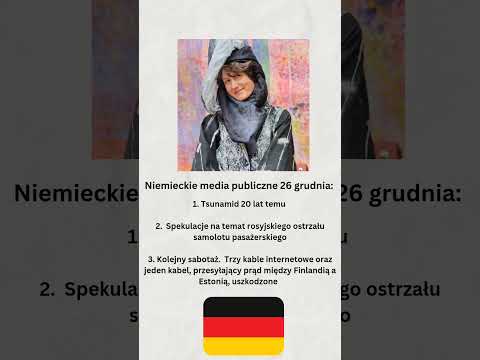 Niemieckie media publiczne 26 grudnia #fedorska #geopolityka #news
