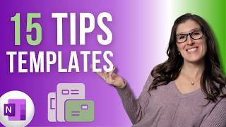 How to Create Templates in OneNote - 15 OneNote Tips and Tricks - Cust