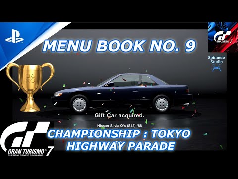 Gran Turismo 7 Cafe Menu Book No. 9 Championship Tokyo Highway Parade   | GT7 Book No.  9