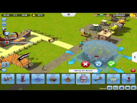 RollerCoaster Tycoon 3 - Sandbox - Gameplay on iOS - YouTube