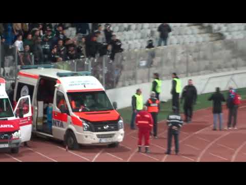 Fanii UTA Arad la Cluj conflict cu forțele de ordine