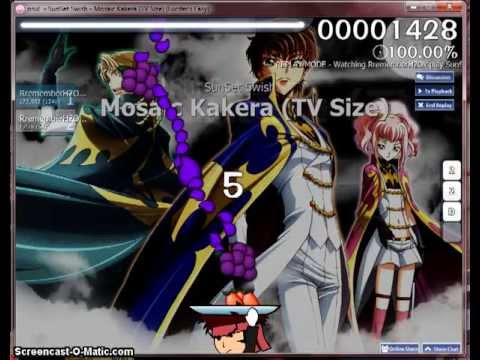 Osu! Gameplay (Code Geass- Mosaic Kakera)
