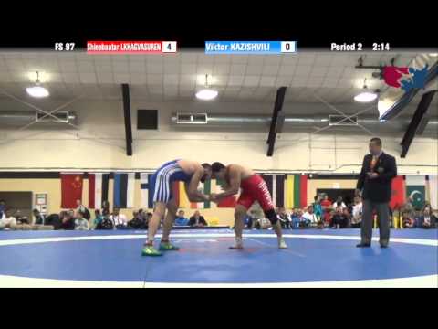 97 KG R16 - Shinebaatar Lkhagvasuren (MGL) vs Viktor Kazishvili (ARM)