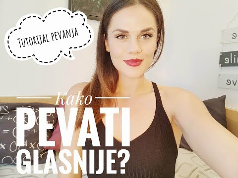 Tutorijal pevanja - Kako pevati glasnije? - Katarina Kovacevic