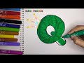 Abc For Kids Abc Song Learn Abc For Children Draw Letter Q And Color