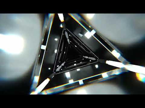 White Abstract Triangular Corridor Shimmering Cubes Background Videos #abstract #tunnel #vjloops #dj