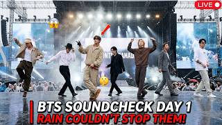 JUST NOW: BTS Soundcheck in TORONTO HIT by HEAVY RAIN! Kim Taehyung &amp; Jungkook STUN ARMY!