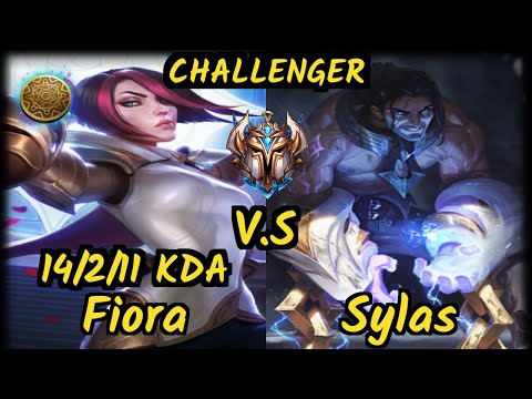 Khan (FIORA) vs SYLAS - 14/2/11 KDA TOP CHALLENGER GAMEPLAY - KR